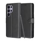 Samsung Galaxy S26 Ultra Fekete Techsuit - Leather Folio tok