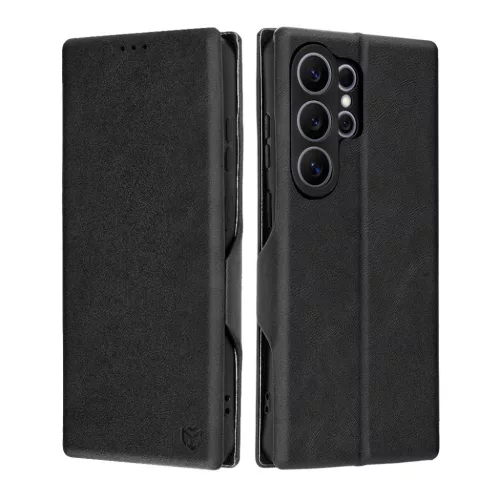 Samsung Galaxy S26 Ultra Fekete Techsuit Safe Wallet Plus tok