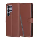 Samsung Galaxy S26 Ultra Barna Techsuit Bőr Fliptok