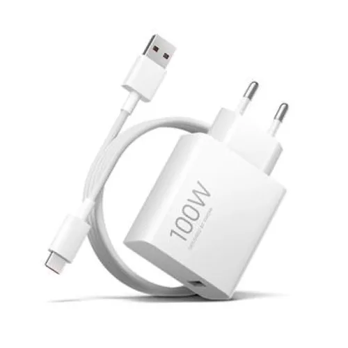 Xiaomi MDY-19-ER USB-A 100W Utazó töltő + Adatkábel 6A USB-C Fehér