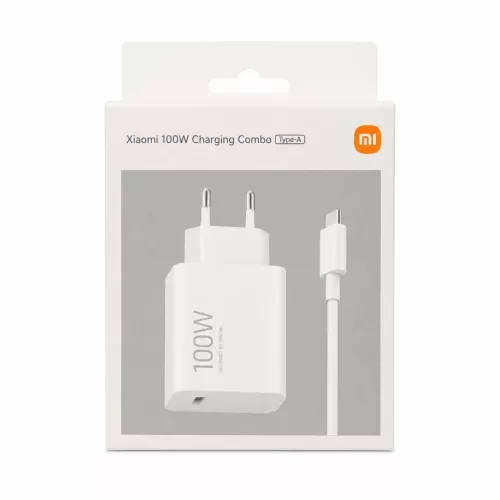 Xiaomi MDY-19-ER USB-A 100W Utazó töltő + Adatkábel 6A USB-C Fehér