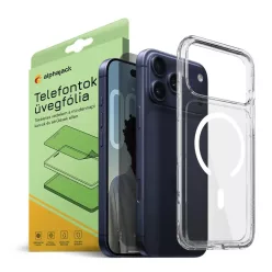   iPhone 17 Pro Max Magsafe tok + Privacy üvegfólia Alphajack