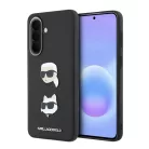 Karl Lagerfeld Liquid Silicone Metal Karl és Choupette Samsung Galaxy A57 tok