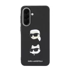 Karl Lagerfeld Liquid Silicone Metal Karl és Choupette Samsung Galaxy A57 tok