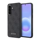 Samsung Galaxy A57 Szürke Guess PU 4G Metal Classic Logo tok