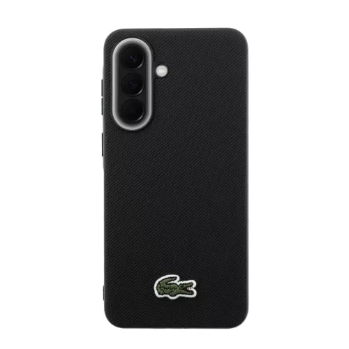 Lacoste Iconic Petit Pique Szövött Logós MagSafe Tok Samsung Galaxy A57 Fekete tok