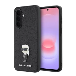   Karl Lagerfeld Fixed Glitter Metal Ikonik tok Samsung Galaxy A37 fekete