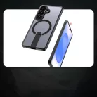 Hybrid Armor X tok Samsung Galaxy A57-hez állvánnyal, MagSafe kompatibilis - Fekete