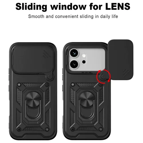 Honor 600 Kék Techsuit - CamShield sorozat tok