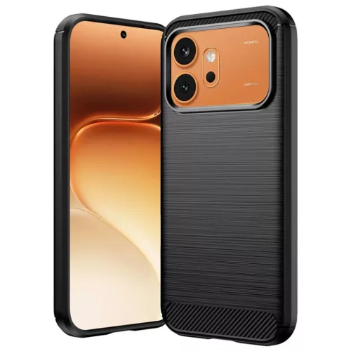 Honor 600 Fekete Techsuit - Carbon Silicone tok
