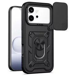 Honor 600 Fekete Techsuit CamShield Sorozat tok