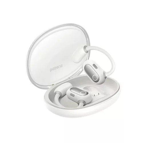 Baseus - Vezeték nélküli fülhallgató PM20A (A00064400221-00) - Nyitott fül, True Wireless, Bluetooth 5.3, 380mAh - Stellar White