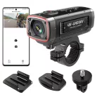 AKEEYO AKY-710S sportkamera 4K videórögzítő motorkerékpár kormányra - fekete