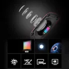 AKEEYO AKY-710S sportkamera 4K videórögzítő motorkerékpár kormányra - fekete