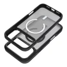 iPhone 16 Forcell F-Protect Smoke Hybrid Premium MagSafe-kompatibilis fekete tok
