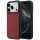 iPhone 17 Pro Mercedes bőrhatású hálómintás Bow Line MagSafe piros tok