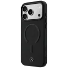 iPhone 17 Pro Mercedes bőr 3D MagSafe fekete tok