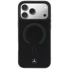 iPhone 17 Pro Mercedes bőr 3D MagSafe fekete tok