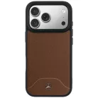 iPhone 17 Pro Mercedes Leather Wood Effect and Curve MagSafe tevebarna tok