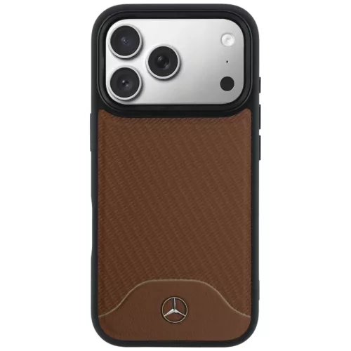 iPhone 17 Pro Mercedes Leather Wood Effect and Curve MagSafe tevebarna tok