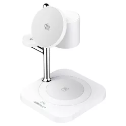   Acefast E39 3in1, 32.5W, 1.67A, Fehér vezeték nélküli töltő Magsafe