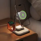 Acefast E39 3in1, 32.5W, 1.67A, Fehér vezeték nélküli töltő Magsafe