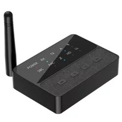   D600 alacsony késleltetésű 2 az 1-ben Bluetooth 5.3 AUX adapter vevő és adó párosítással