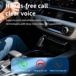   M2 2 az 1-ben Bluetooth 6.0 audio adapter vevő és adó autóhoz, TV-hez és fejhallgatóhoz