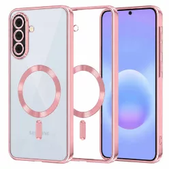   Samsung Galaxy A57 5G Pink Techsuit Luxus Kristály MagSafe tok