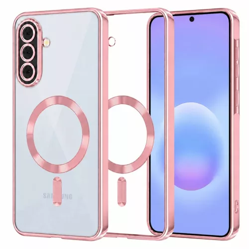 Samsung Galaxy A57 5G Pink Techsuit Luxus Kristály MagSafe tok