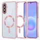 Samsung Galaxy A57 5G Pink Techsuit Luxus Kristály MagSafe tok