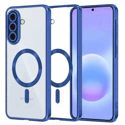 Samsung Galaxy A57 5G Mély Kék Techsuit Luxury Crystal MagSafe tok