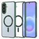 Samsung Galaxy A57 5G Mélyzöld Techsuit Luxury Crystal MagSafe tok