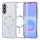 Samsung Galaxy A57 5G Ezüst Techsuit Luxury Crystal MagSafe tok