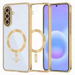   Samsung Galaxy A57 5G Arany Techsuit Luxury Crystal MagSafe tok