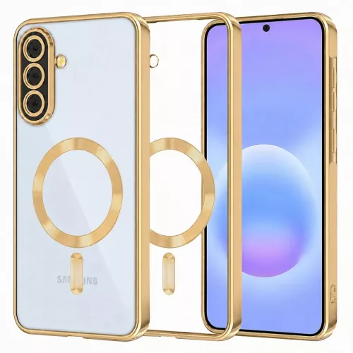 Samsung Galaxy A57 5G Arany Techsuit Luxury Crystal MagSafe tok