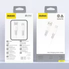 Dudao L25ST 5 A USB-A - USB-C kábel puha szilikon borítással 1 m - fehér