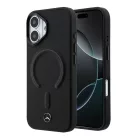 Mercedes PU bőr 3D MagSafe iPhone 17 tok fekete