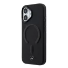 Mercedes PU bőr 3D MagSafe iPhone 17 tok fekete