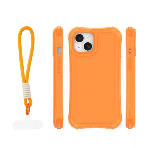 iPhone 13 narancssárga SafePop pántos tok