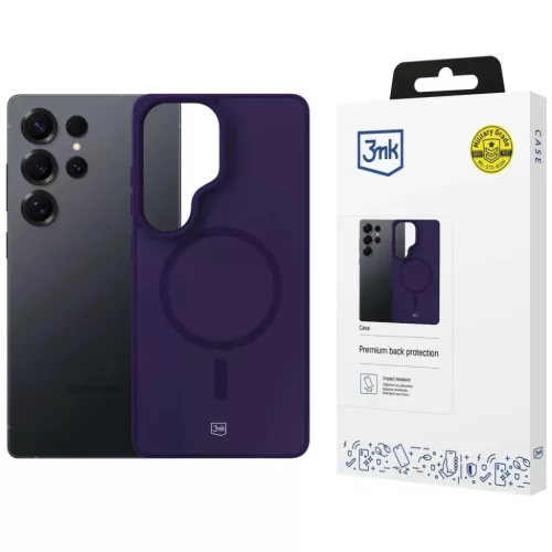 Samsung Galaxy S25 Ultra 3MK Smoke MagCase füstös lila tok