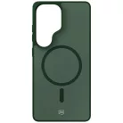Samsung Galaxy S25 Ultra 3MK Smoke MagCase füstös zöld tok
