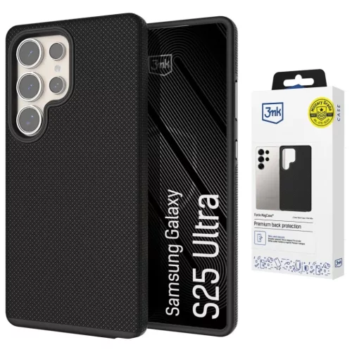Samsung Galaxy S25 Ultra 3MK Fortis mágneses tok fekete tok