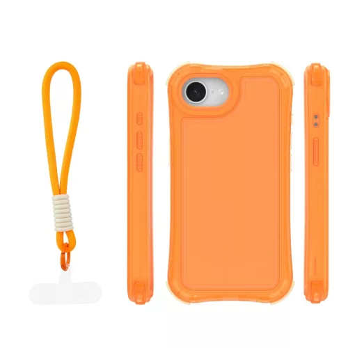 iPhone 16e / 17e narancssárga Safepop pántos tok