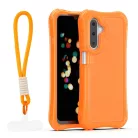 Samsung Galaxy A17 4G / Samsung Galaxy A17 5G / Samsung Galaxy A26 5G SafePop pántos tok narancssárga tok
