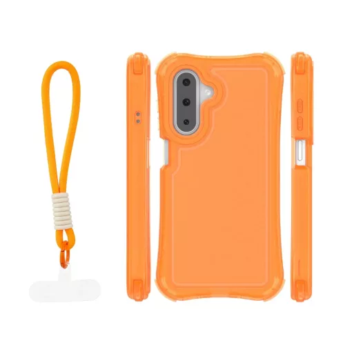 Samsung Galaxy A17 4G / Samsung Galaxy A17 5G / Samsung Galaxy A26 5G SafePop pántos tok narancssárga tok