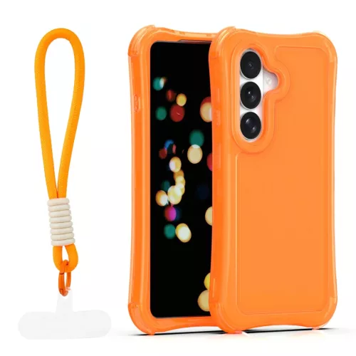 Samsung Galaxy S26 narancssárga SafePop pántos tok