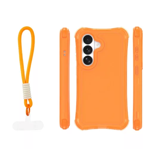 Samsung Galaxy S26 narancssárga SafePop pántos tok