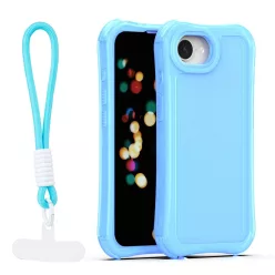 iPhone 16e / 17e Safepop pántos kék tok