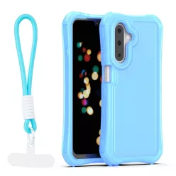   Samsung Galaxy A17 4G / A17 5G / A26 5G SafePop pántos kék tok